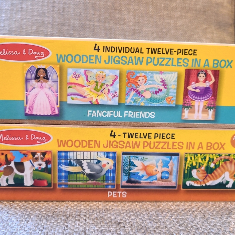 Wooden Jigsaw Puzzles in a Box Bundle